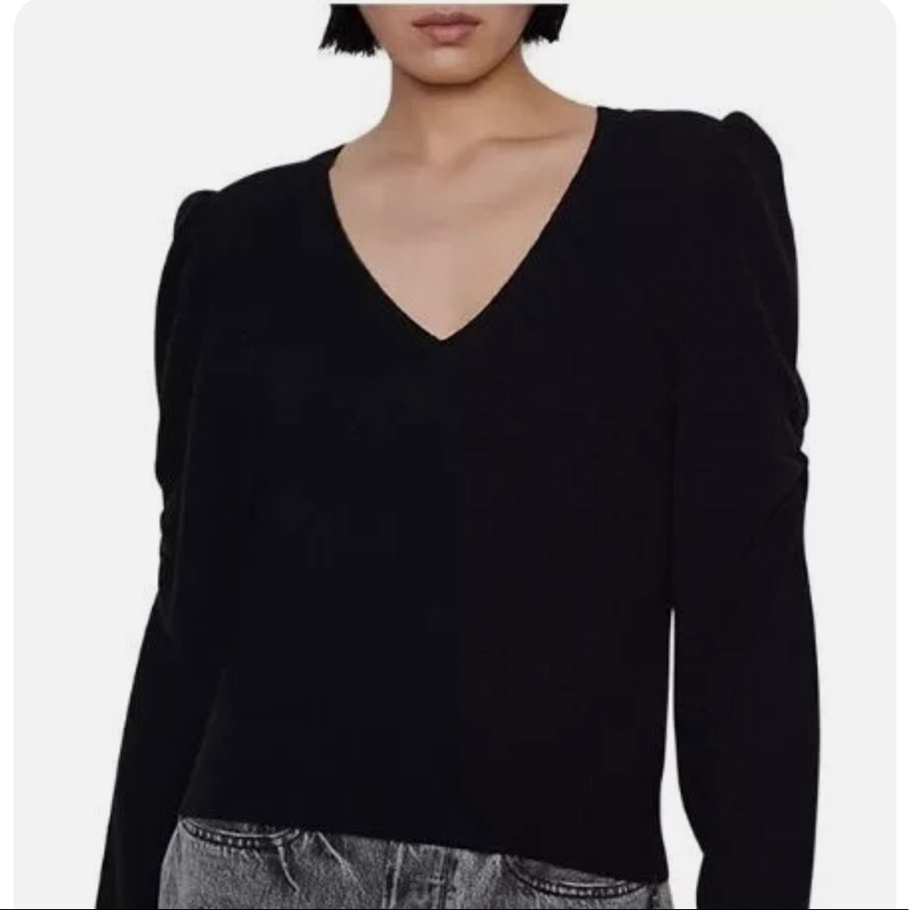 NWT Frame Puff Sleeve Cashmere Sweater